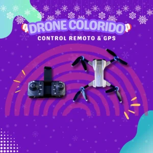 DRONE COLORIDO + CONTROL REMOTO & GPS
