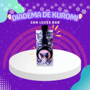 Diadema De Kuromi con Luces RGB